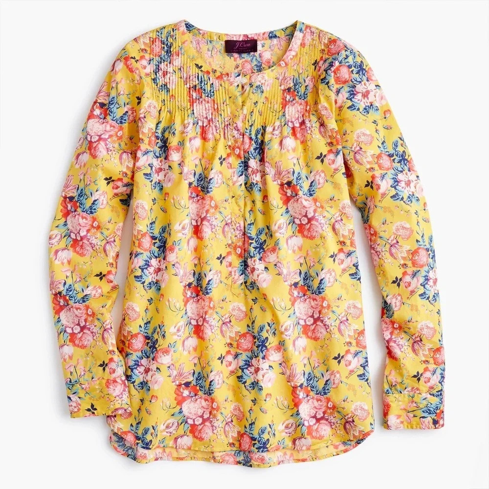 NWOT J. Crew Classic Popover Shirt in Liberty® Magical Bouquet Casual Women’s
